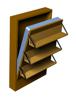 Schrankbett mit Regal