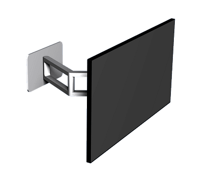 TV mit Wandhalterung