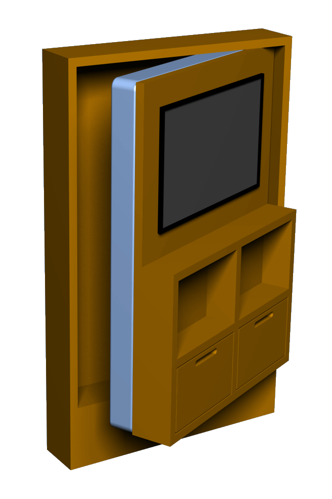 Schrankbett mit Schrankwand