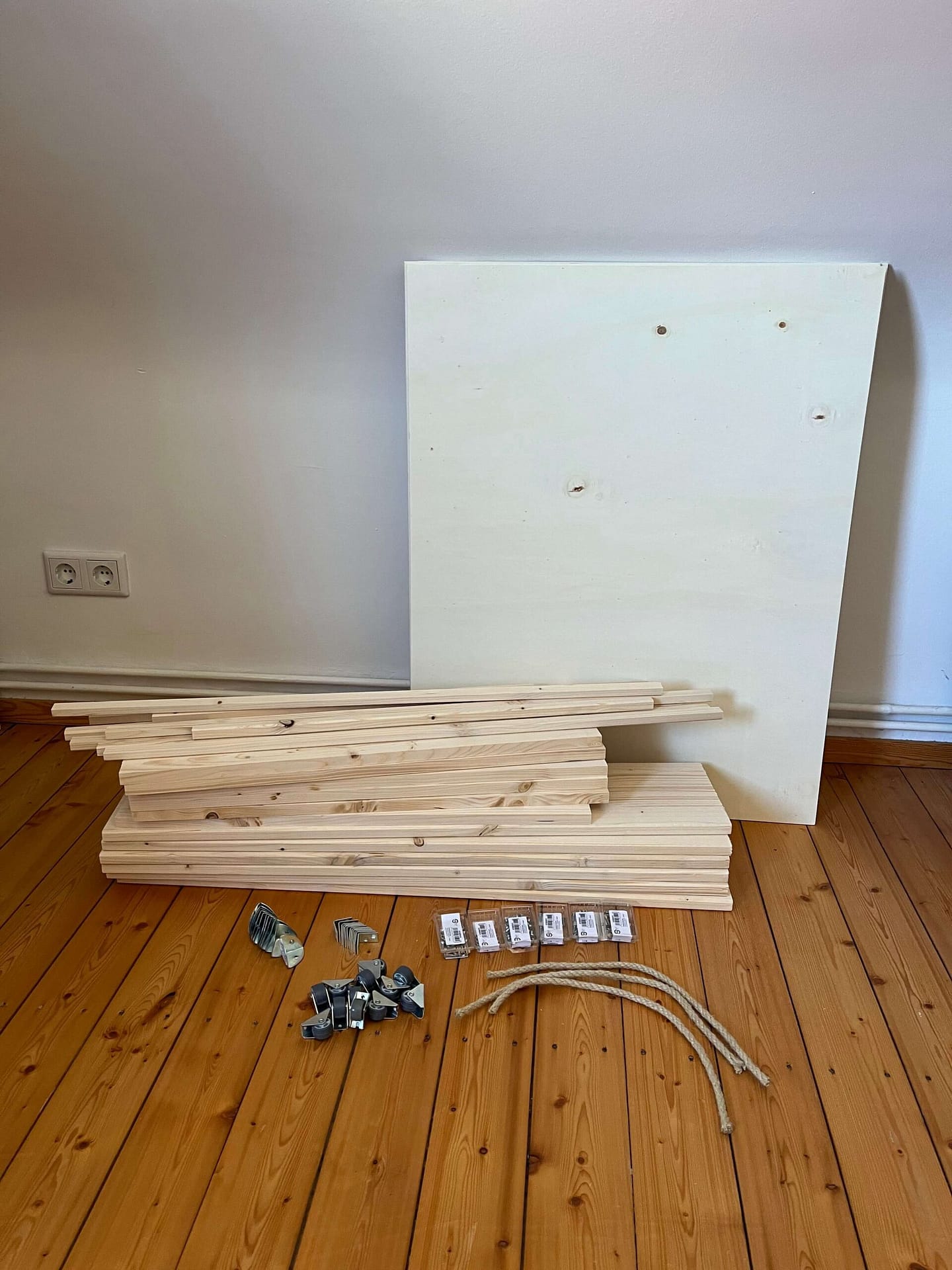 Materialien für Bettkasten